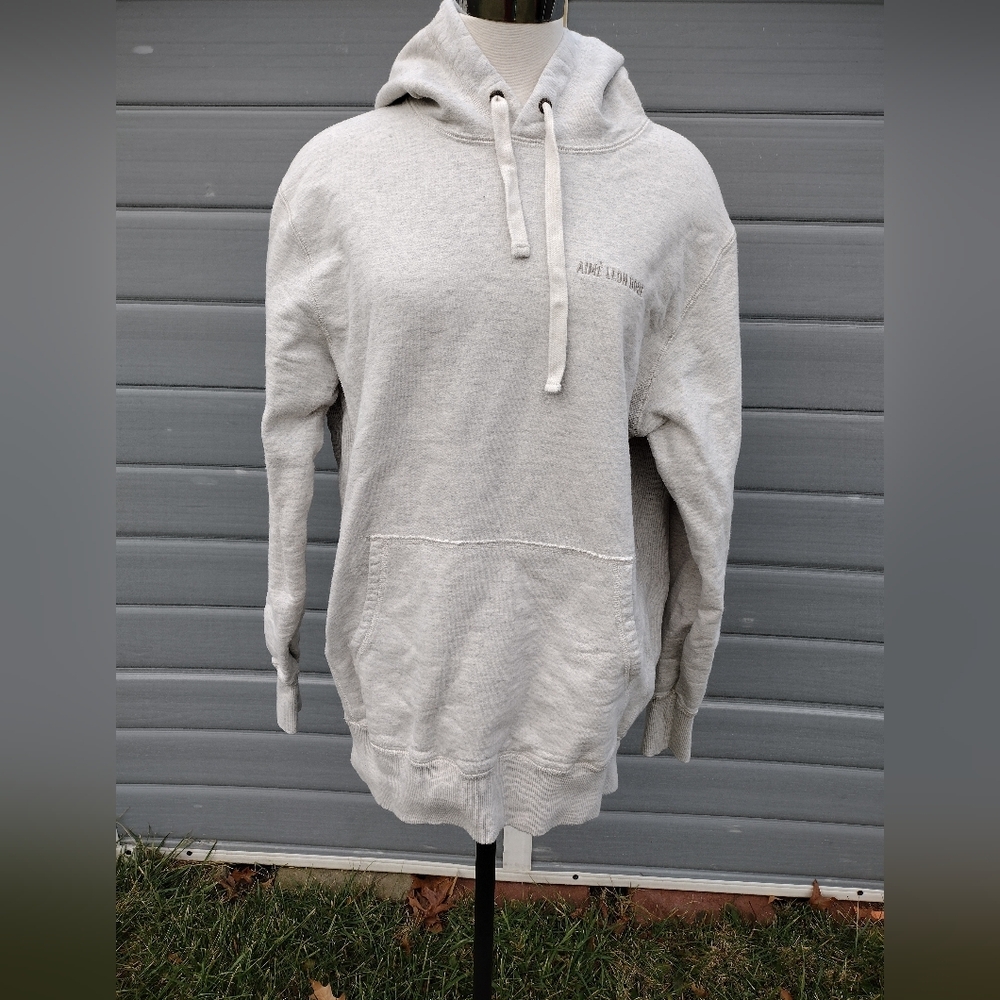 Aimé Leon Dore Men’s Tonal Logo Hoodie Oatmeal Size Large EUC